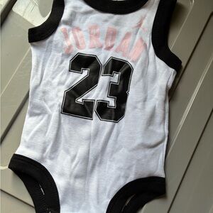 Jordan White and Black & black & Pink onesie Bundle  (Included 2 onesies)